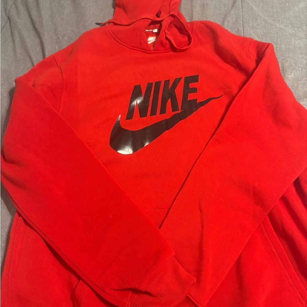 Nike Red Pullover with Black Swoosh